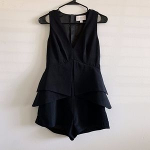 Keepsake Black Structured Origami Romper